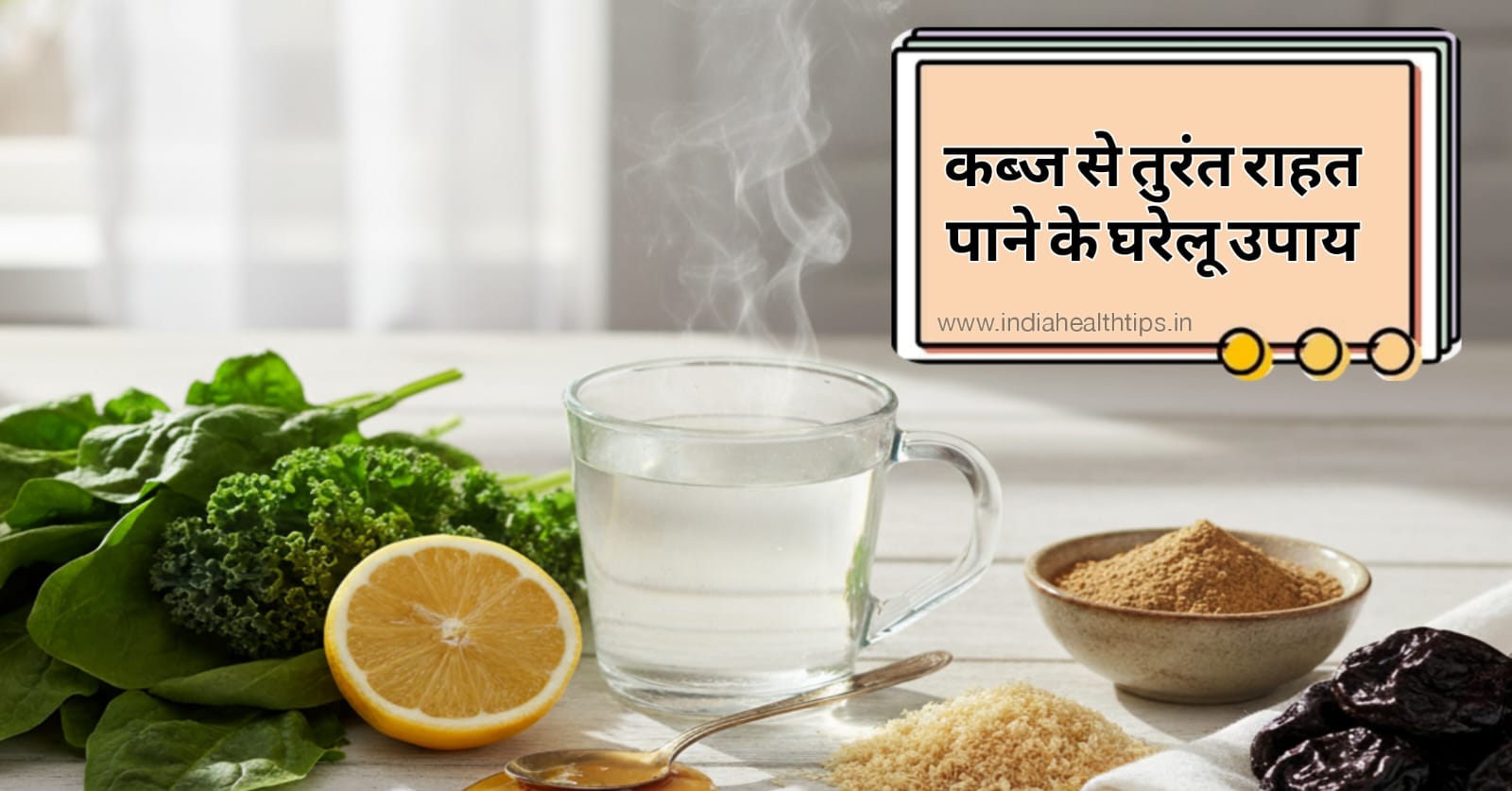 कब्ज से राहत के लिए गुनगुना पानी और घरेलू नुस्खे