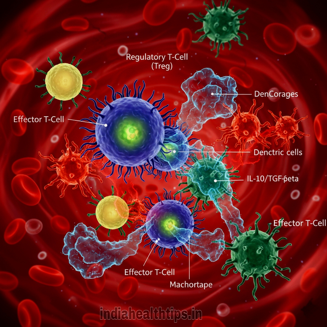 Tregs interacting with other immune cells