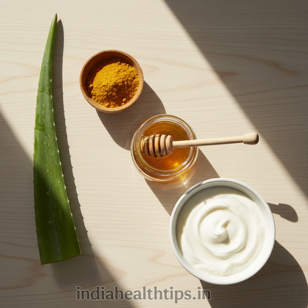 Turmeric and yogurt face mask
